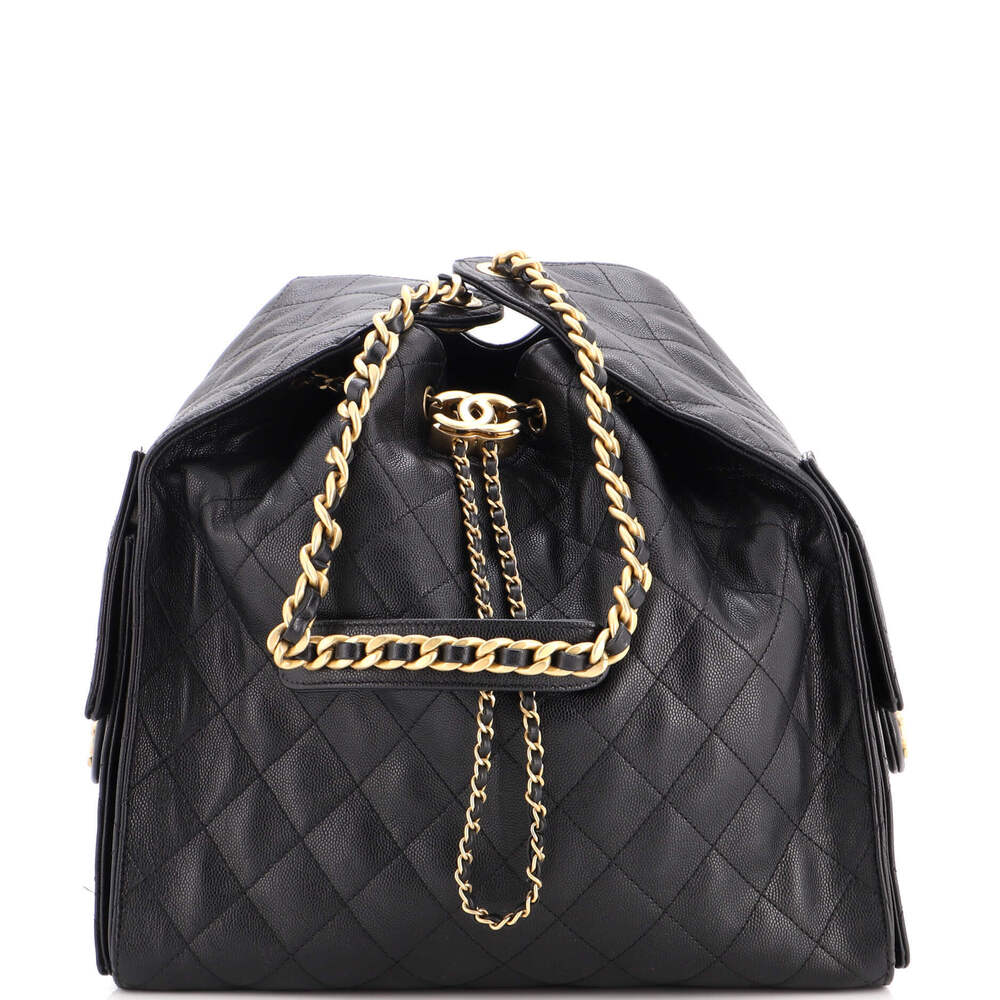 Chanel Medium 25 Hobo Bag Quilted Caviar